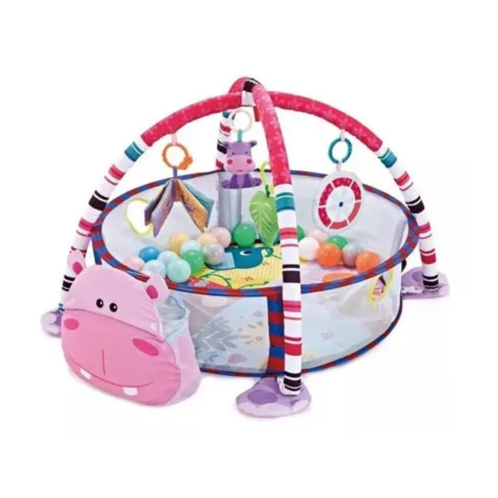 Gimnasio de estimulación 3 en 1 diseño hipopótamo