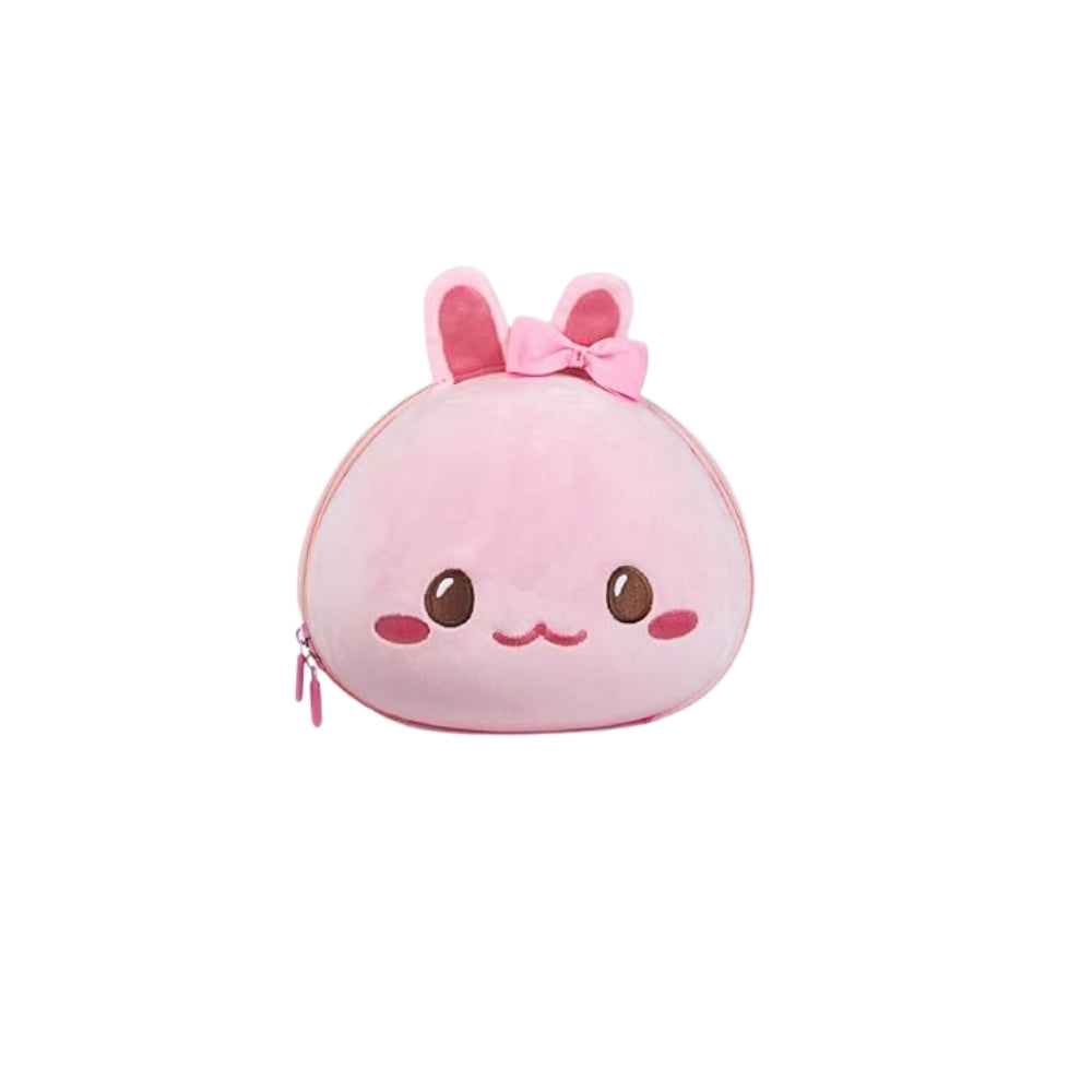 Mochila para niña con forma de carita rosa 3D