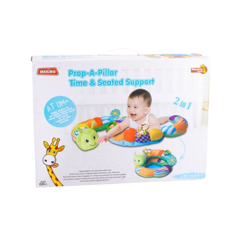 Almohada gusanito 2 en 1 para bebé