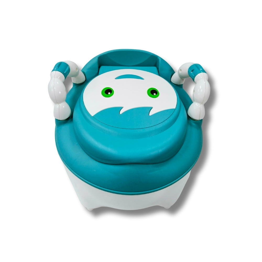 Bañito con espaldar y agarraderas para niño