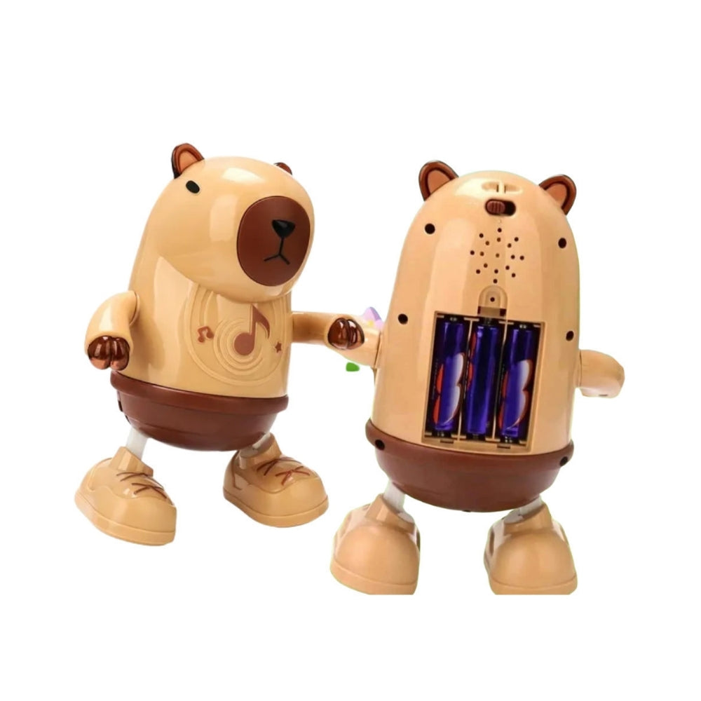 Capibara bailarina con luces y música