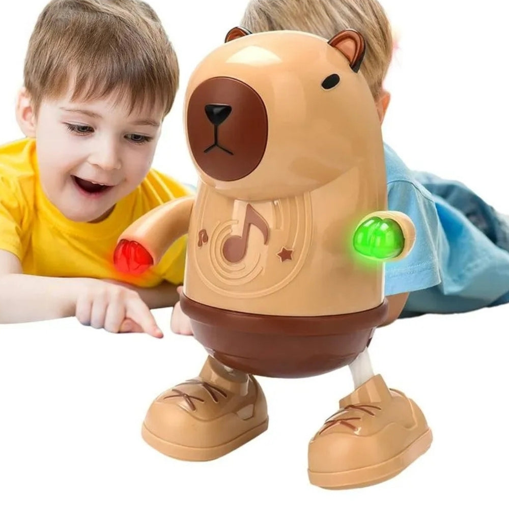 Capibara bailarina con luces y música