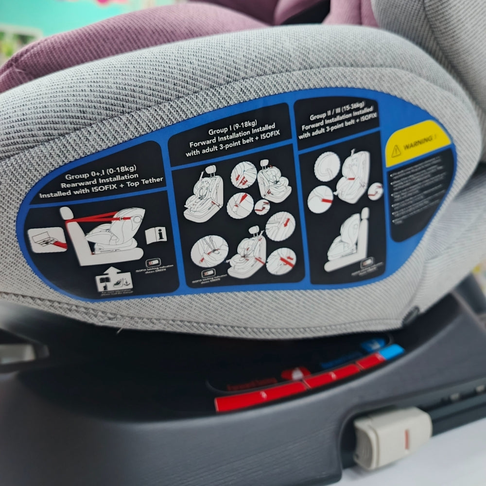 Asiento con sistema ISOFIX