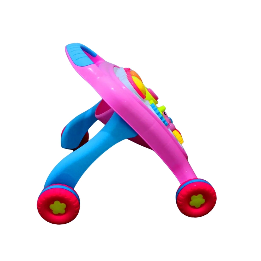 Caminador musical didáctivo con juegos llamativos rosa