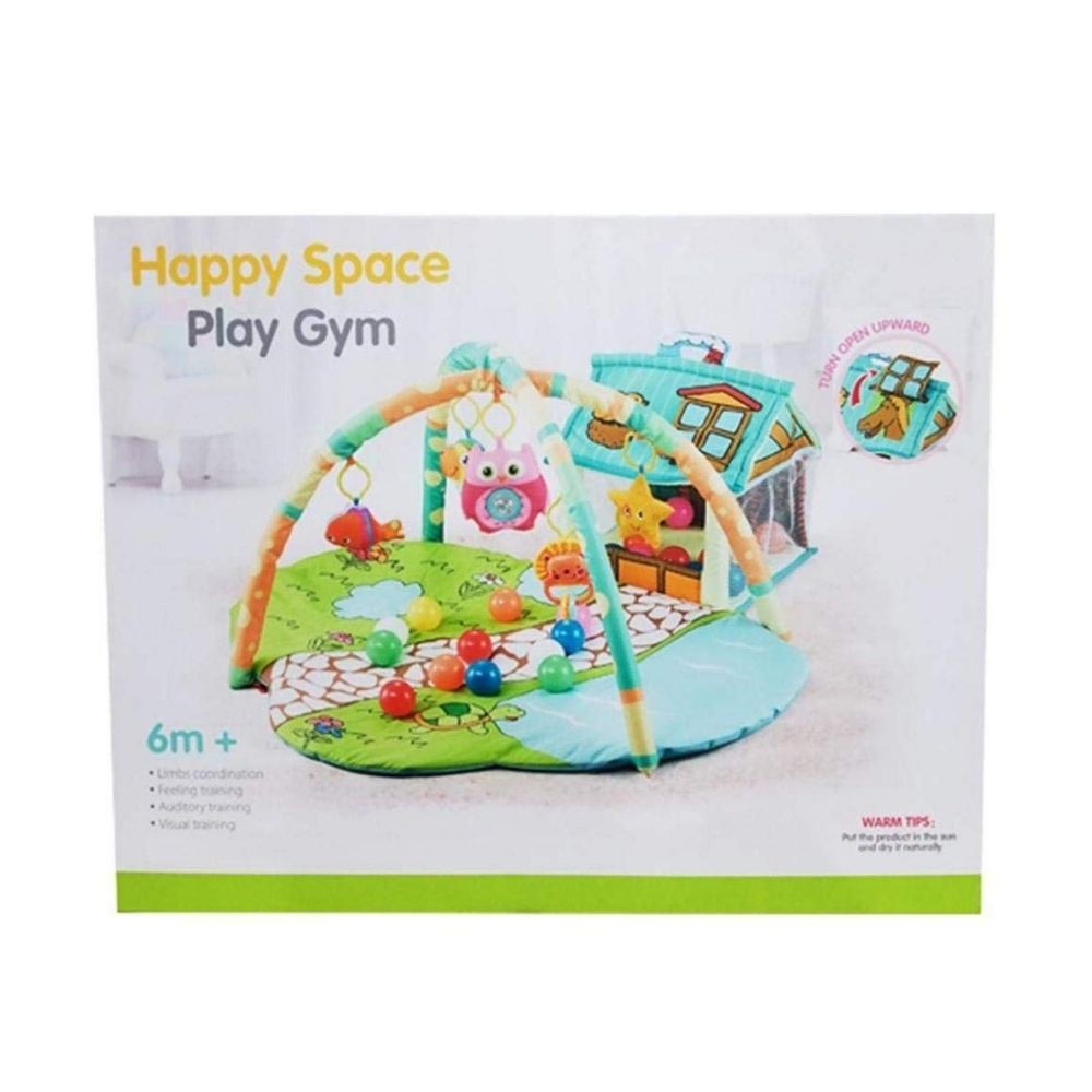 Gimnasio de estimulación con casita para niño