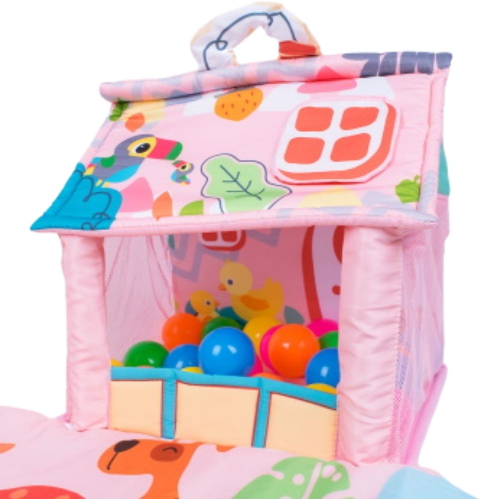 Gimnasio de estimulación con casita para niña