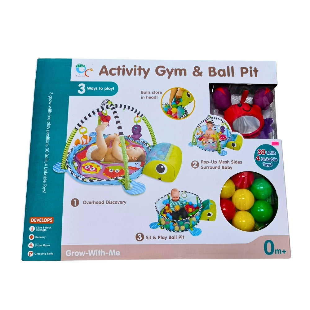 Gimnasio de estimulación 3 en 1 tortuguita