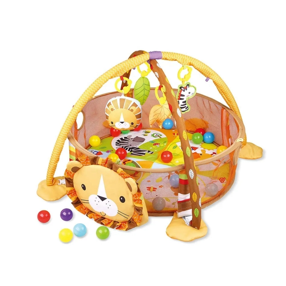 Gimnasio de estimulación 3 en 1 diseño de león