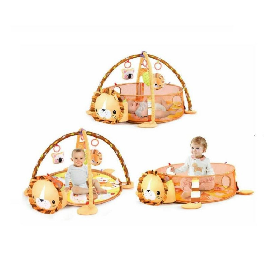 Gimnasio de estimulación 3 en 1 diseño de león