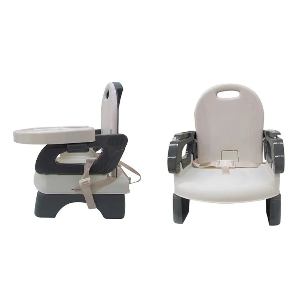 Comedor portatil plegable para silla de comedor gris