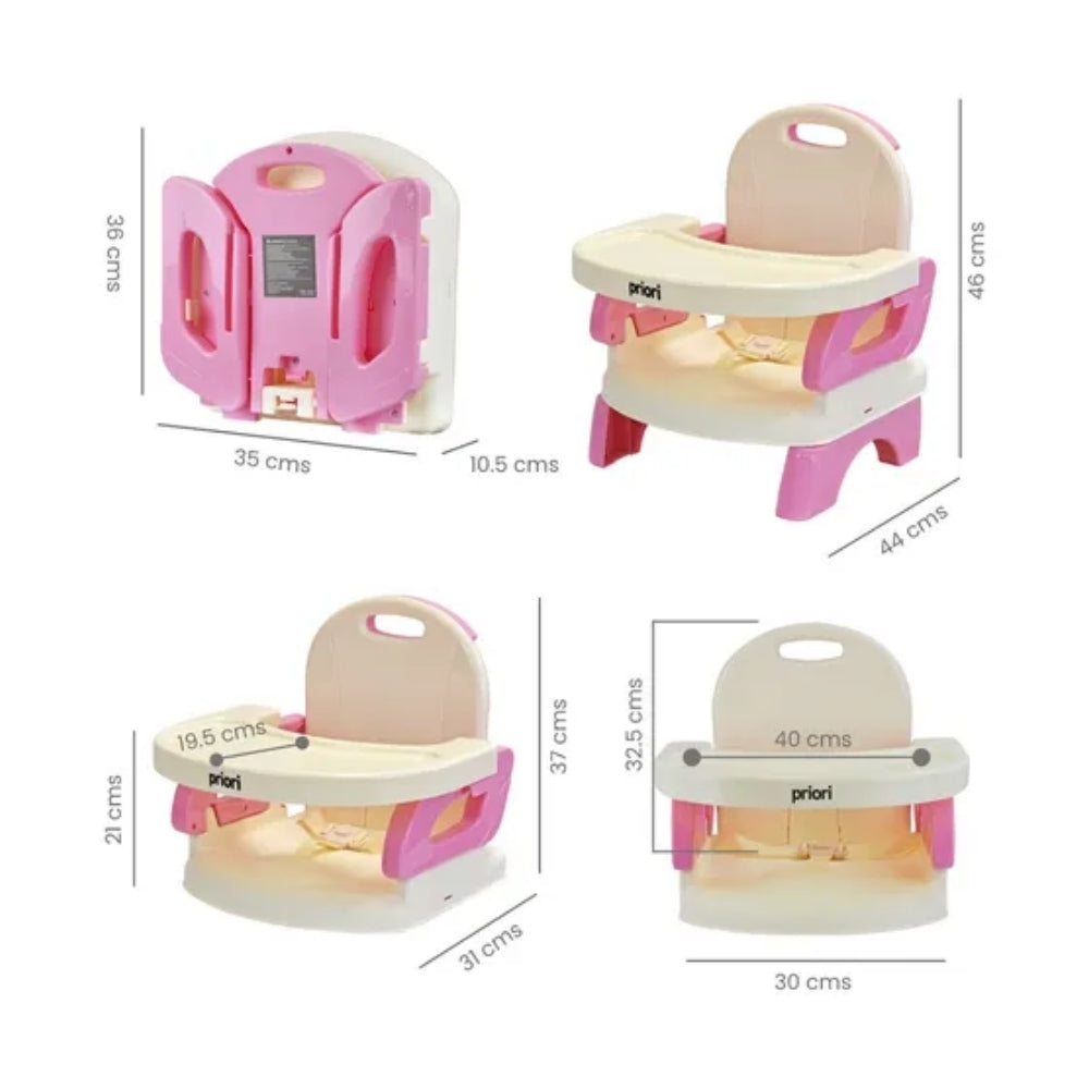 Comedor portatil plegable para silla de comedor rosa