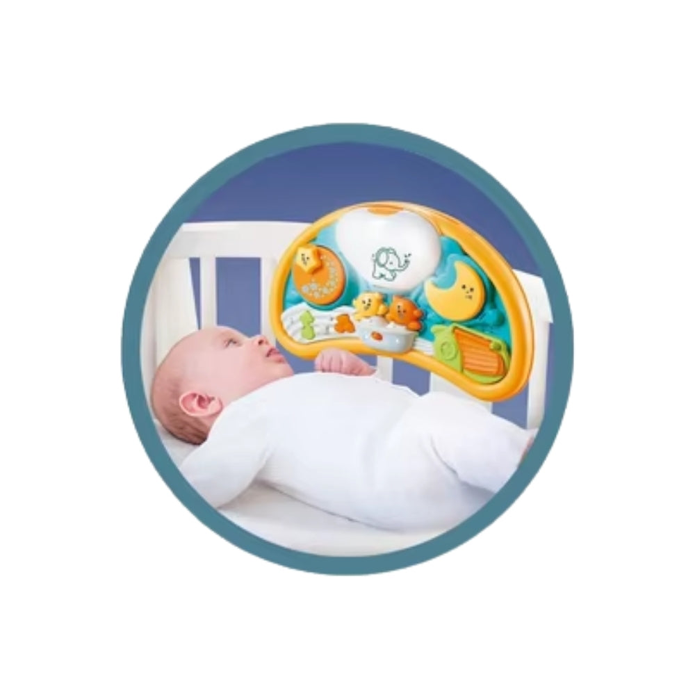 Comedor portátil adaptable a la silla de comedor 3 en 1 en celeste