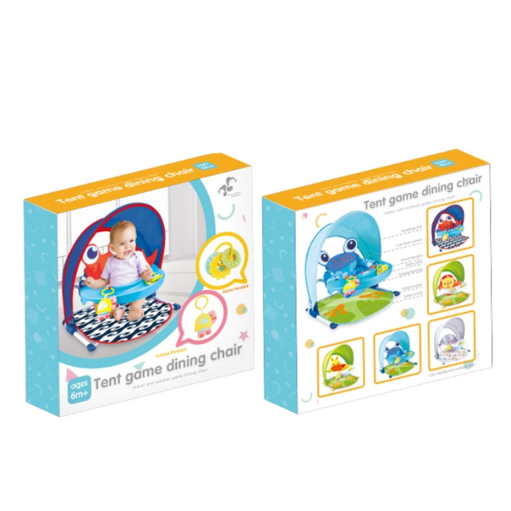 Asiento didáctico con sombrilla de cangrejito