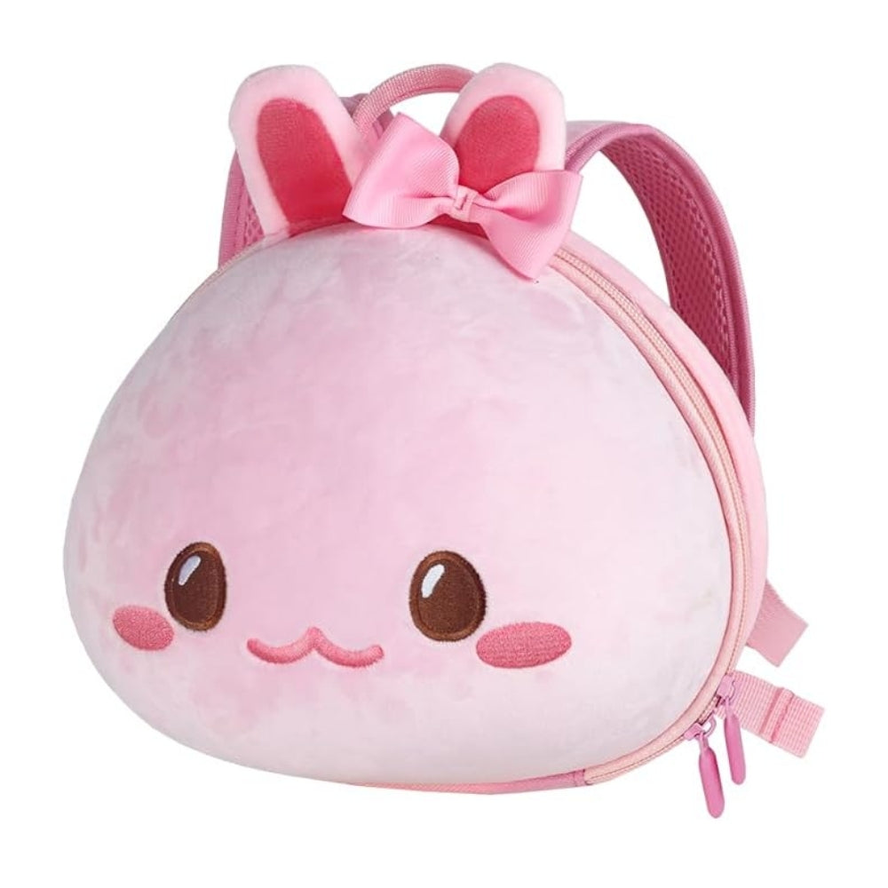 Mochila para niña con forma de carita rosa 3D