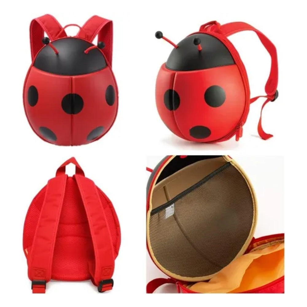 Mochila Infantil Para Niños Pequeños Unisex, Mariquita